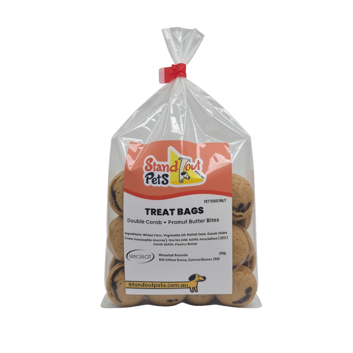 Treat Bags Peanut Butter and Carob Bites 200g