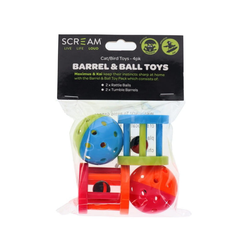 Barrel & Ball Cat Toys